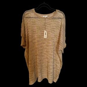 Tan and pink easel shirt